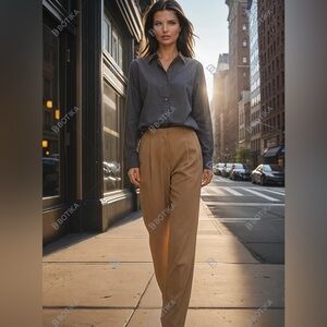 90s-YTK-Tabi Pleated Wide Leg Trousers